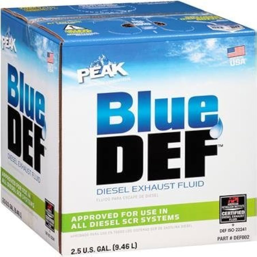 PEAK BlueDEF 2.5 gallon diesel exhaust fluid box